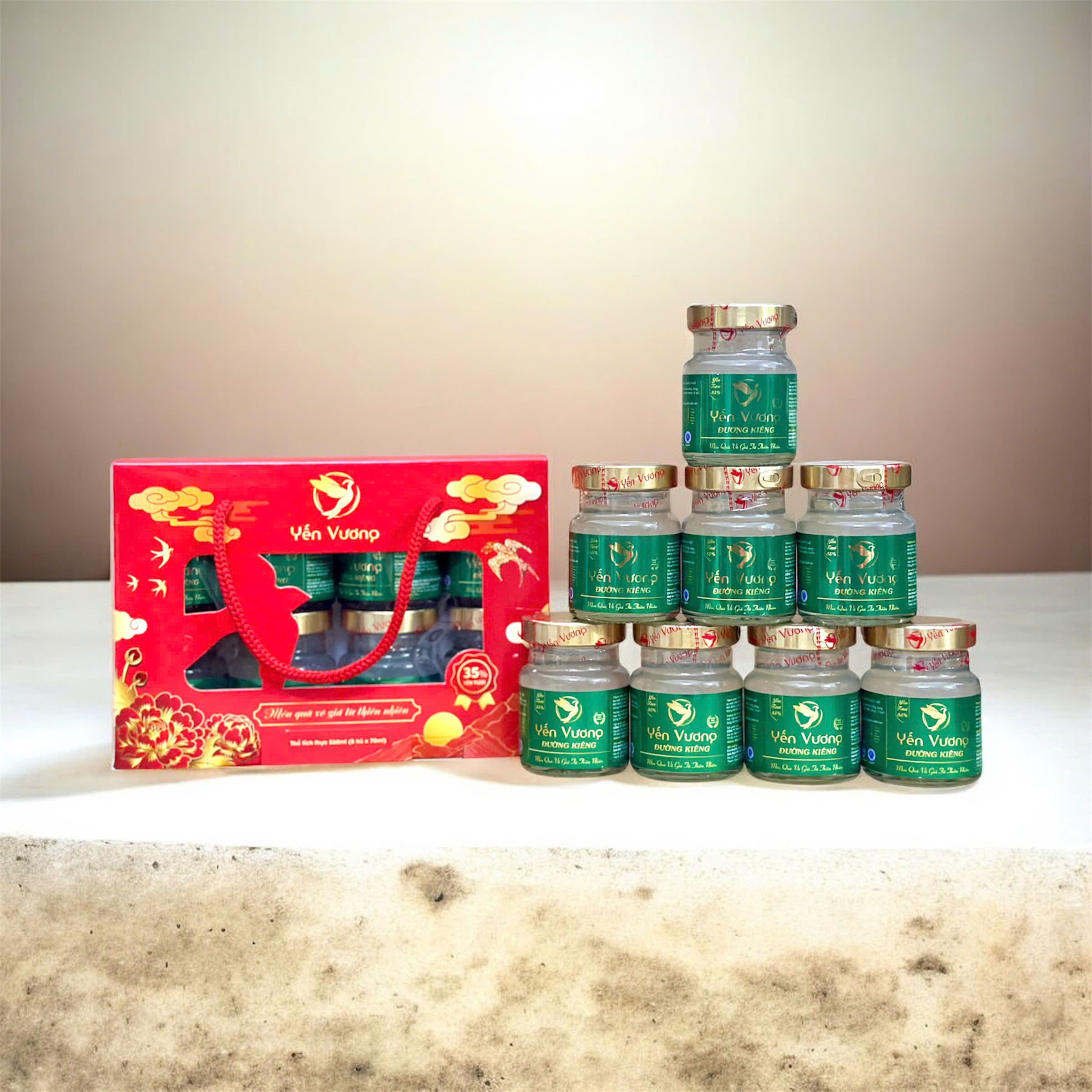 Lốc 8 hũ yến Vương 70ml Đường Ăn Kiêng